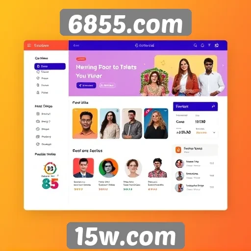 Tendências de design e usabilidade do site 6855.com